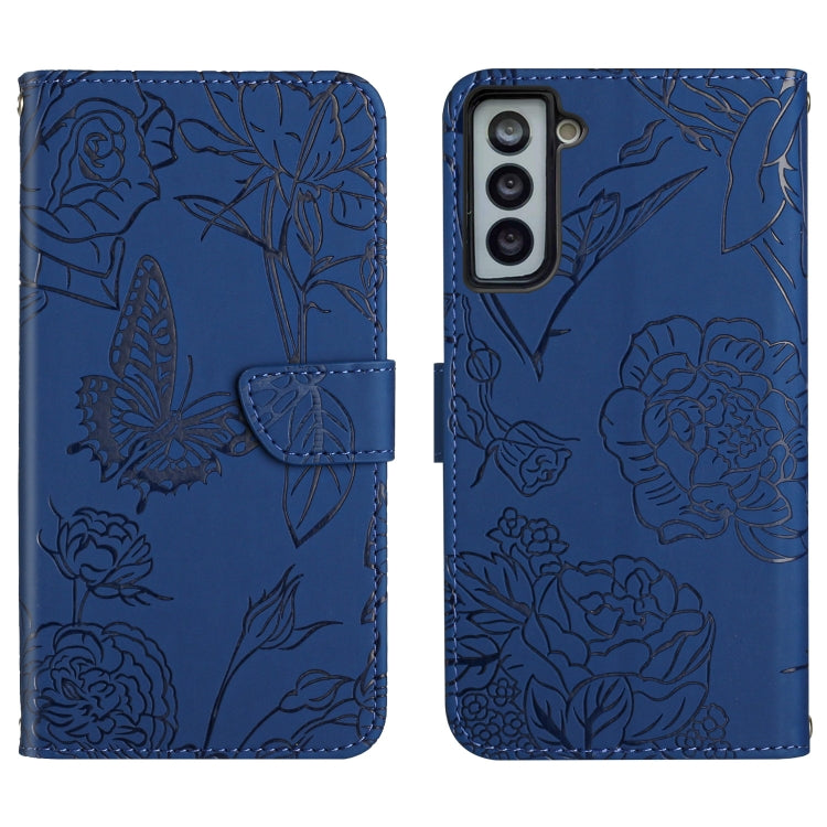 Skin Feel Butterfly Peony Embossed Leather Phone Case, For Samsung Galaxy S20+, For Samsung Galaxy S20 Ultra, For Samsung Galaxy S21 5G, For Samsung Galaxy S21 FE 5G, For Samsung Galaxy S21+ 5G, For Samsung Galaxy S21 Ultra 5G, For Samsung Galaxy S22 5...