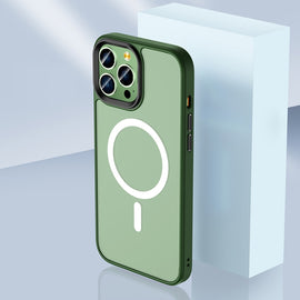 Skin Feel TPU + Frosted PC MagSafe Phone Case, For iPhone 13 Pro Max, For iPhone 13 Pro, For iPhone 13, For iPhone 12 Pro Max, For iPhone 12 Pro, For iPhone 12