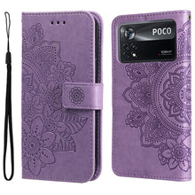 Load image into Gallery viewer, 7-petal Flowers Embossed Flip Leather Phone Case, For Xiaomi Redmi 10C 4G / Redmi 10 (India), For Xiaomi Poco X4 Pro 5G, For Honor 50 SE / Huawei nova 9 SE, For OPPO Find X5 Lite / Reno7 5G, For OPPO Find X5, For OPPO Find X5 Pro                       ...