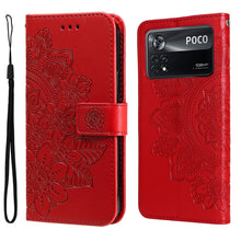 Load image into Gallery viewer, 7-petal Flowers Embossed Flip Leather Phone Case, For Xiaomi Redmi 10C 4G / Redmi 10 (India), For Xiaomi Poco X4 Pro 5G, For Honor 50 SE / Huawei nova 9 SE, For OPPO Find X5 Lite / Reno7 5G, For OPPO Find X5, For OPPO Find X5 Pro                       ...
