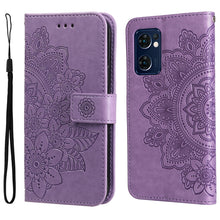 Load image into Gallery viewer, 7-petal Flowers Embossed Flip Leather Phone Case, For Xiaomi Redmi 10C 4G / Redmi 10 (India), For Xiaomi Poco X4 Pro 5G, For Honor 50 SE / Huawei nova 9 SE, For OPPO Find X5 Lite / Reno7 5G, For OPPO Find X5, For OPPO Find X5 Pro                       ...