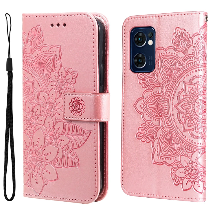 7-petal Flowers Embossed Flip Leather Phone Case, For Xiaomi Redmi 10C 4G / Redmi 10 (India), For Xiaomi Poco X4 Pro 5G, For Honor 50 SE / Huawei nova 9 SE, For OPPO Find X5 Lite / Reno7 5G, For OPPO Find X5, For OPPO Find X5 Pro                       ...