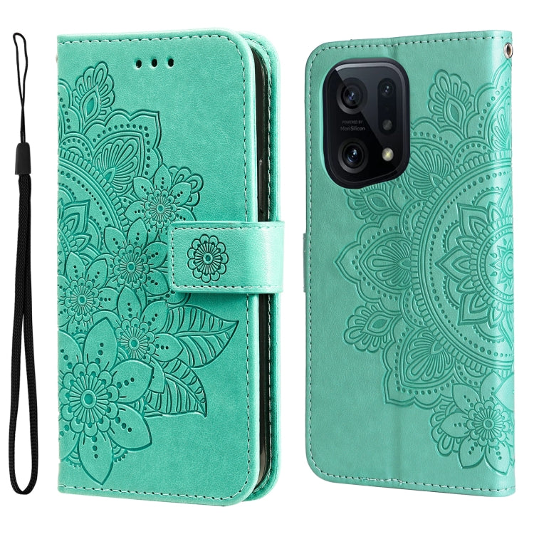 7-petal Flowers Embossed Flip Leather Phone Case, For Xiaomi Redmi 10C 4G / Redmi 10 (India), For Xiaomi Poco X4 Pro 5G, For Honor 50 SE / Huawei nova 9 SE, For OPPO Find X5 Lite / Reno7 5G, For OPPO Find X5, For OPPO Find X5 Pro                       ...