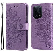 Load image into Gallery viewer, 7-petal Flowers Embossed Flip Leather Phone Case, For Xiaomi Redmi 10C 4G / Redmi 10 (India), For Xiaomi Poco X4 Pro 5G, For Honor 50 SE / Huawei nova 9 SE, For OPPO Find X5 Lite / Reno7 5G, For OPPO Find X5, For OPPO Find X5 Pro                       ...