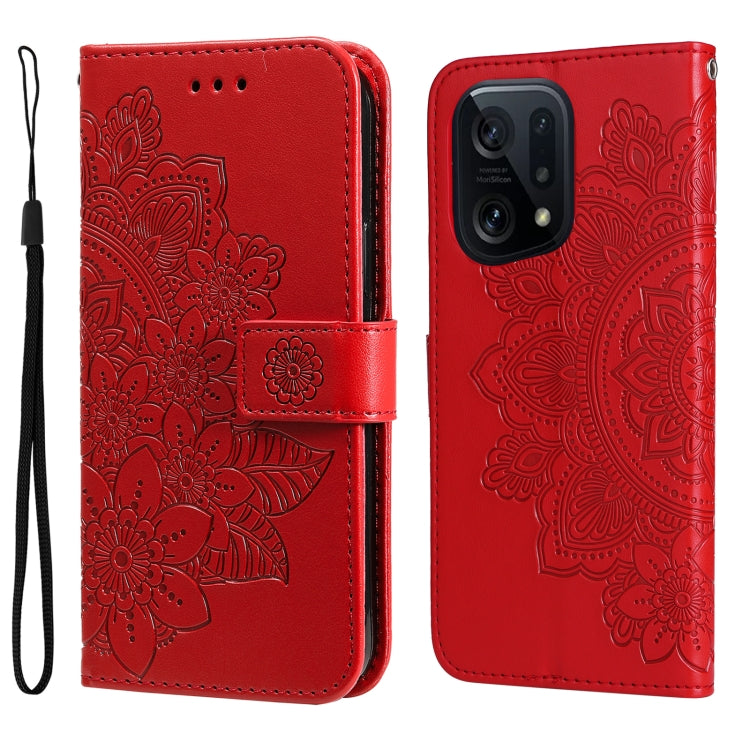 7-petal Flowers Embossed Flip Leather Phone Case, For Xiaomi Redmi 10C 4G / Redmi 10 (India), For Xiaomi Poco X4 Pro 5G, For Honor 50 SE / Huawei nova 9 SE, For OPPO Find X5 Lite / Reno7 5G, For OPPO Find X5, For OPPO Find X5 Pro                       ...