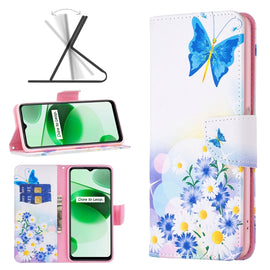 Colored Drawing Pattern Leather Phone Case, For OPPO Realme C35, For Xiaomi Redmi Note 11 Pro International, For Xiaomi 12 Pro, For ZTE Blade A51, For ZTE Blade A71