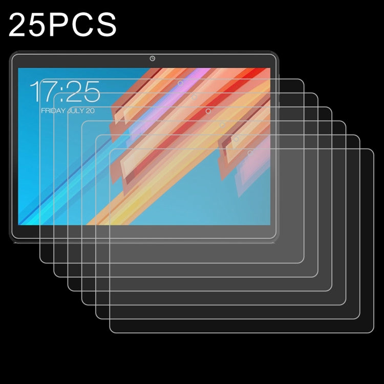 25 PCS 9H 2.5D Explosion-proof Tempered Glass Film, for LG G Pad 5 10.1 inch, for Teclast M20, for Teclast M30, for Huawei MatePad Pro 10.8, for Teclast P80 Pro, for Teclast T8, for Teclast T30