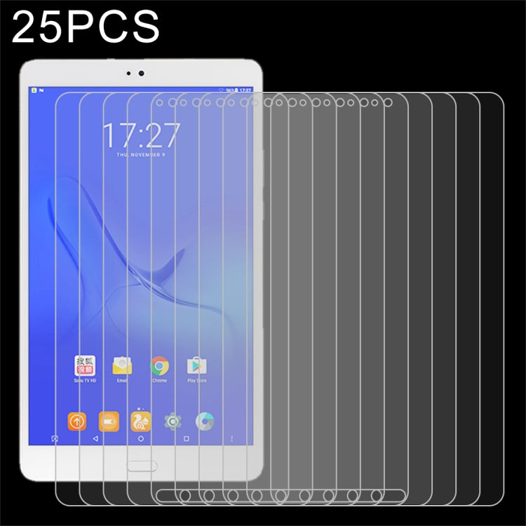 25 PCS 9H 2.5D Explosion-proof Tempered Glass Film, for LG G Pad 5 10.1 inch, for Teclast M20, for Teclast M30, for Huawei MatePad Pro 10.8, for Teclast P80 Pro, for Teclast T8, for Teclast T30