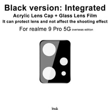 Load image into Gallery viewer, imak Integrated Rear Camera Lens Tempered Glass Film with Lens Cap Black Version, For OPPO Realme 9 Pro 5G Global, For OPPO Realme 9i Global