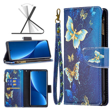 Load image into Gallery viewer, Colored Drawing Pattern Zipper Leather Phone Case, For Xiaomi 12 Pro