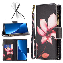 Load image into Gallery viewer, Colored Drawing Pattern Zipper Leather Phone Case, For Xiaomi 12 Pro
