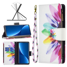 Load image into Gallery viewer, Colored Drawing Pattern Zipper Leather Phone Case, For Xiaomi 12 Pro