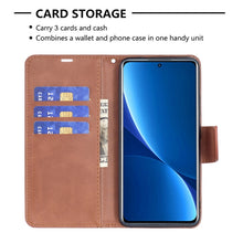 Load image into Gallery viewer, Lambskin Texture Pure Color Leather Phone Case, For Xiaomi 12 Pro