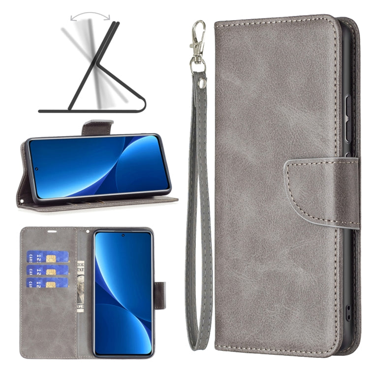 Lambskin Texture Pure Color Leather Phone Case, For Xiaomi 12 Pro