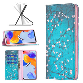 Colored Drawing Invisible Magnetic Leather Phone Case, For Xiaomi Redmi Note 11 Pro International