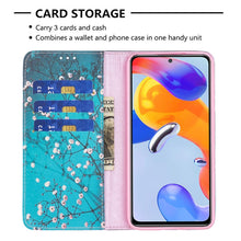 Load image into Gallery viewer, Colored Drawing Invisible Magnetic Leather Phone Case, For Xiaomi Redmi Note 11 Pro International