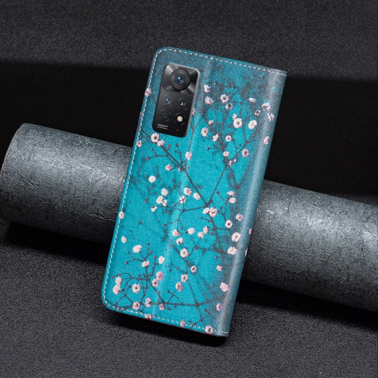 Colored Drawing Invisible Magnetic Leather Phone Case, For Xiaomi Redmi Note 11 Pro International