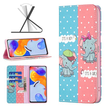 Load image into Gallery viewer, Colored Drawing Invisible Magnetic Leather Phone Case, For Xiaomi Redmi Note 11 Pro International