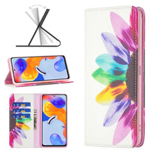 Load image into Gallery viewer, Colored Drawing Invisible Magnetic Leather Phone Case, For Xiaomi Redmi Note 11 Pro International