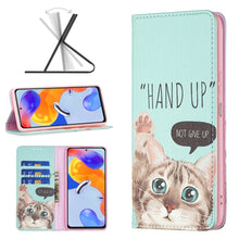 Load image into Gallery viewer, Colored Drawing Invisible Magnetic Leather Phone Case, For Xiaomi Redmi Note 11 Pro International