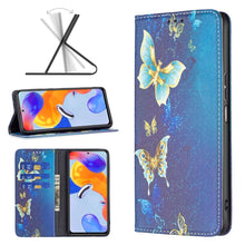 Load image into Gallery viewer, Colored Drawing Invisible Magnetic Leather Phone Case, For Xiaomi Redmi Note 11 Pro International
