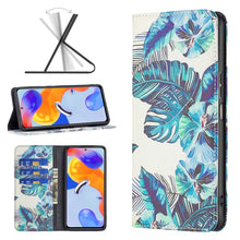 Load image into Gallery viewer, Colored Drawing Invisible Magnetic Leather Phone Case, For Xiaomi Redmi Note 11 Pro International