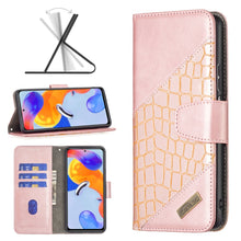 Load image into Gallery viewer, Matching Color Crocodile Texture Leather Case, For Xiaomi Redmi Note 11 Pro International