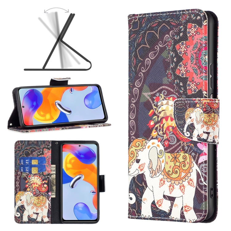 Colored Drawing Leather Phone Case, For Xiaomi Redmi Note 11 Pro International