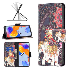 Load image into Gallery viewer, Colored Drawing Leather Phone Case, For Xiaomi Redmi Note 11 Pro International