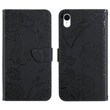 Load image into Gallery viewer, Skin Feel Butterfly Peony Embossed Leather Phone Case, For iPhone 13, For iPhone 13 mini, For iPhone 13 Pro, For iPhone 13 Pro Max, For iPhone XS / X, For iPhone XR, For iPhone XS Max