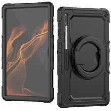 Load image into Gallery viewer, Shoulder Strap Silicone + PC Tablet Case, For Samsung Galaxy Tab S8 Ultra