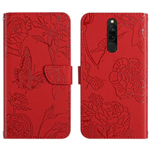 Load image into Gallery viewer, Skin Feel Butterfly Peony Embossed Leather Phone Case, For Xiaomi Redmi 8 / 8A, For Xiaomi Redmi 9, For Xiaomi Redmi 9A, For Xiaomi Redmi 9C, For Xiaomi Redmi 10 4G, For Xiaomi Redmi 10 5G / Note 11E, For Xiaomi Redmi 10C, For Xiaomi Redmi K30 Pro     ...