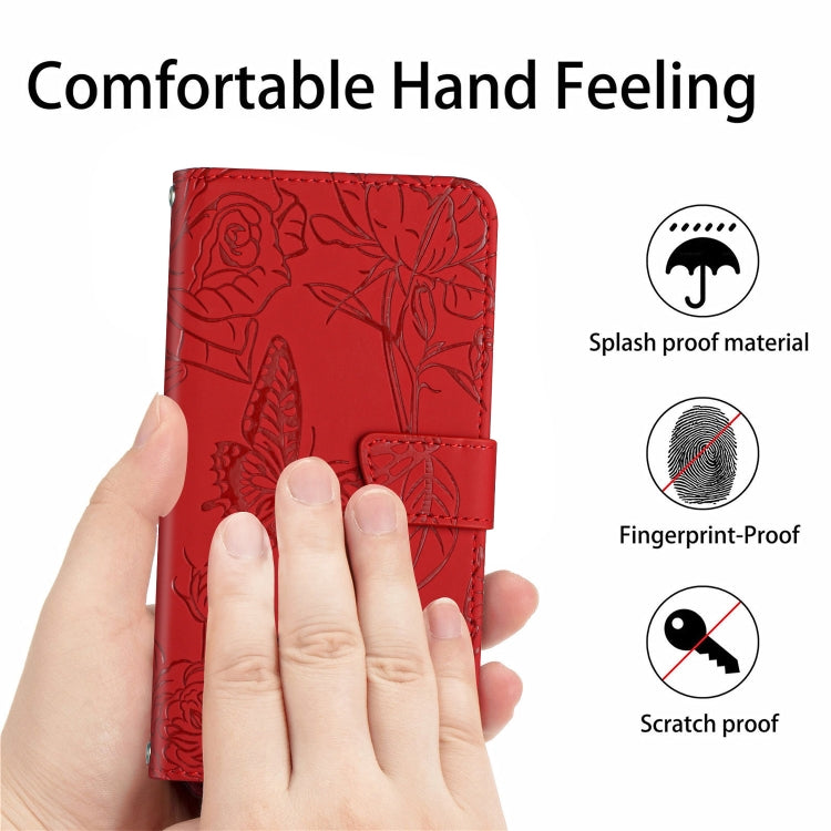 Skin Feel Butterfly Peony Embossed Leather Phone Case, For Xiaomi Redmi 8 / 8A, For Xiaomi Redmi 9, For Xiaomi Redmi 9A, For Xiaomi Redmi 9C, For Xiaomi Redmi 10 4G, For Xiaomi Redmi 10 5G / Note 11E, For Xiaomi Redmi 10C, For Xiaomi Redmi K30 Pro     ...