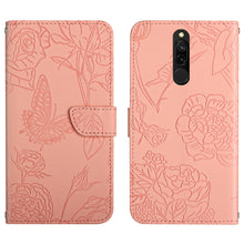 Load image into Gallery viewer, Skin Feel Butterfly Peony Embossed Leather Phone Case, For Xiaomi Redmi 8 / 8A, For Xiaomi Redmi 9, For Xiaomi Redmi 9A, For Xiaomi Redmi 9C, For Xiaomi Redmi 10 4G, For Xiaomi Redmi 10 5G / Note 11E, For Xiaomi Redmi 10C, For Xiaomi Redmi K30 Pro     ...