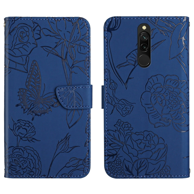 Skin Feel Butterfly Peony Embossed Leather Phone Case, For Xiaomi Redmi 8 / 8A, For Xiaomi Redmi 9, For Xiaomi Redmi 9A, For Xiaomi Redmi 9C, For Xiaomi Redmi 10 4G, For Xiaomi Redmi 10 5G / Note 11E, For Xiaomi Redmi 10C, For Xiaomi Redmi K30 Pro     ...