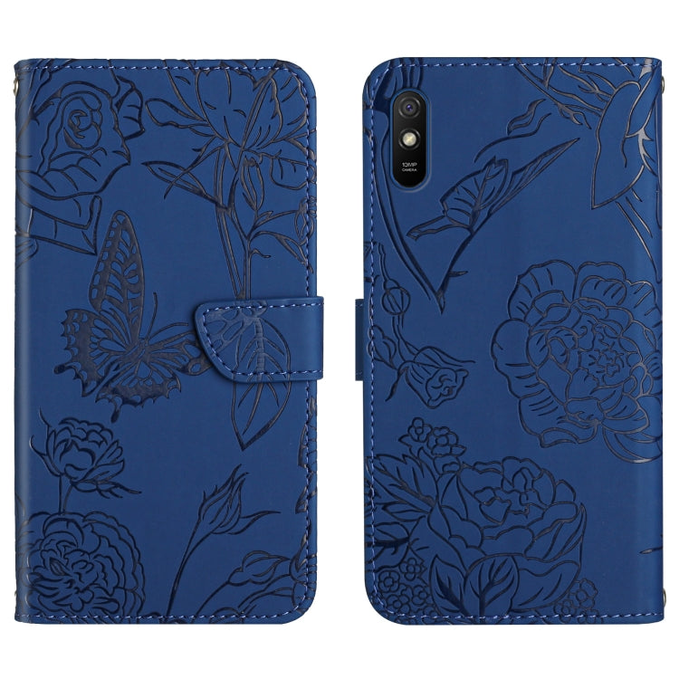 Skin Feel Butterfly Peony Embossed Leather Phone Case, For Xiaomi Redmi 8 / 8A, For Xiaomi Redmi 9, For Xiaomi Redmi 9A, For Xiaomi Redmi 9C, For Xiaomi Redmi 10 4G, For Xiaomi Redmi 10 5G / Note 11E, For Xiaomi Redmi 10C, For Xiaomi Redmi K30 Pro     ...