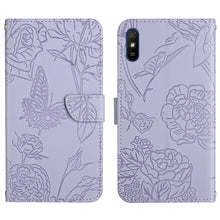 Load image into Gallery viewer, Skin Feel Butterfly Peony Embossed Leather Phone Case, For Xiaomi Redmi 8 / 8A, For Xiaomi Redmi 9, For Xiaomi Redmi 9A, For Xiaomi Redmi 9C, For Xiaomi Redmi 10 4G, For Xiaomi Redmi 10 5G / Note 11E, For Xiaomi Redmi 10C, For Xiaomi Redmi K30 Pro     ...