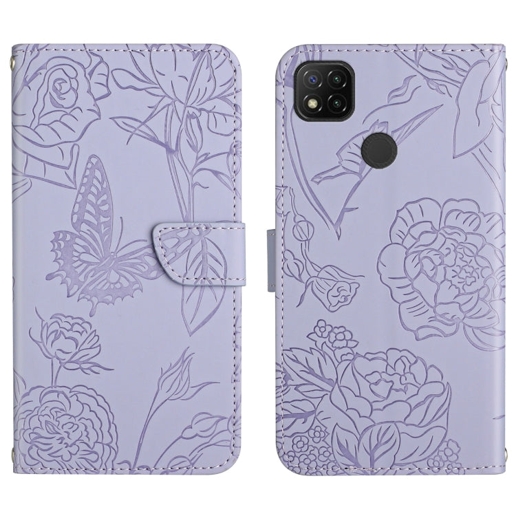 Skin Feel Butterfly Peony Embossed Leather Phone Case, For Xiaomi Redmi 8 / 8A, For Xiaomi Redmi 9, For Xiaomi Redmi 9A, For Xiaomi Redmi 9C, For Xiaomi Redmi 10 4G, For Xiaomi Redmi 10 5G / Note 11E, For Xiaomi Redmi 10C, For Xiaomi Redmi K30 Pro     ...