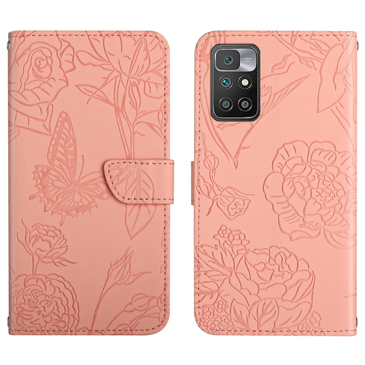 Skin Feel Butterfly Peony Embossed Leather Phone Case, For Xiaomi Redmi 8 / 8A, For Xiaomi Redmi 9, For Xiaomi Redmi 9A, For Xiaomi Redmi 9C, For Xiaomi Redmi 10 4G, For Xiaomi Redmi 10 5G / Note 11E, For Xiaomi Redmi 10C, For Xiaomi Redmi K30 Pro     ...
