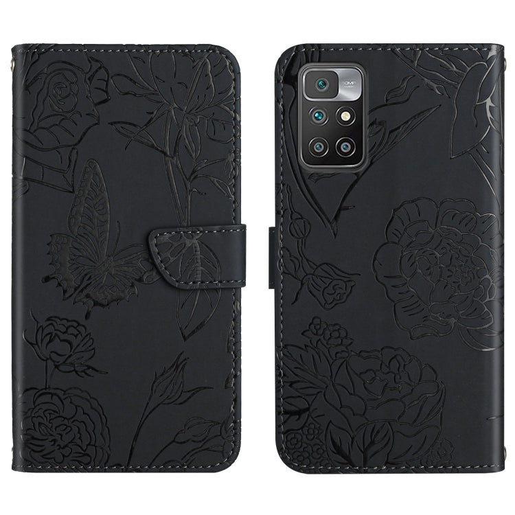 Skin Feel Butterfly Peony Embossed Leather Phone Case, For Xiaomi Redmi 8 / 8A, For Xiaomi Redmi 9, For Xiaomi Redmi 9A, For Xiaomi Redmi 9C, For Xiaomi Redmi 10 4G, For Xiaomi Redmi 10 5G / Note 11E, For Xiaomi Redmi 10C, For Xiaomi Redmi K30 Pro     ...