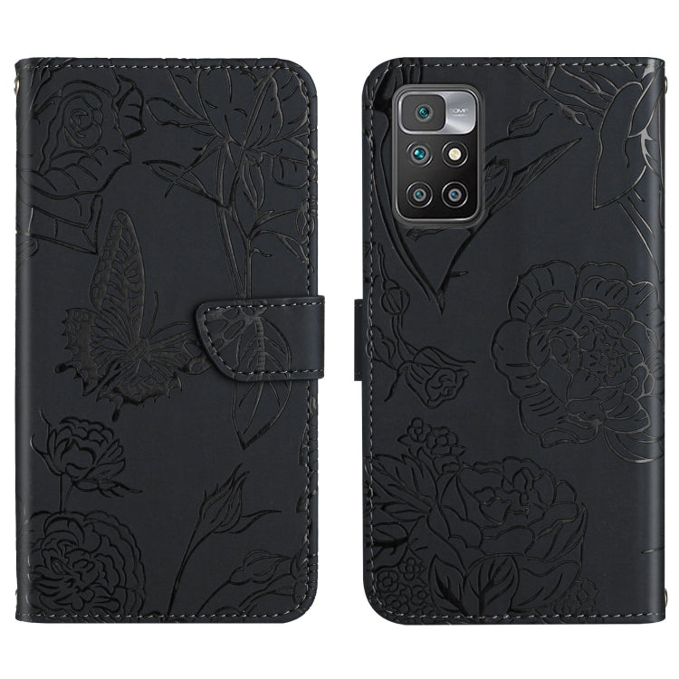 Skin Feel Butterfly Peony Embossed Leather Phone Case, For Xiaomi Redmi 8 / 8A, For Xiaomi Redmi 9, For Xiaomi Redmi 9A, For Xiaomi Redmi 9C, For Xiaomi Redmi 10 4G, For Xiaomi Redmi 10 5G / Note 11E, For Xiaomi Redmi 10C, For Xiaomi Redmi K30 Pro     ...