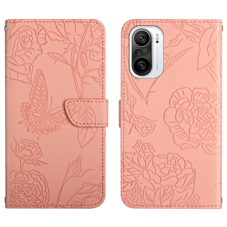 Skin Feel Butterfly Peony Embossed Leather Phone Case, For Xiaomi Redmi 8 / 8A, For Xiaomi Redmi 9, For Xiaomi Redmi 9A, For Xiaomi Redmi 9C, For Xiaomi Redmi 10 4G, For Xiaomi Redmi 10 5G / Note 11E, For Xiaomi Redmi 10C, For Xiaomi Redmi K30 Pro     ...