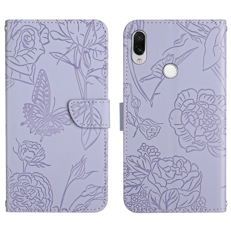 Skin Feel Butterfly Peony Embossed Leather Phone Case, For Xiaomi Redmi Note 7, For Xiaomi Redmi Note 8, For Xiaomi Redmi Note 8 Pro, For Xiaomi Redmi Note 8T, For Xiaomi Redmi Note 9 4G, For Xiaomi Redmi Note 9 5G, For Xiaomi Redmi Note 9 Pro         ...