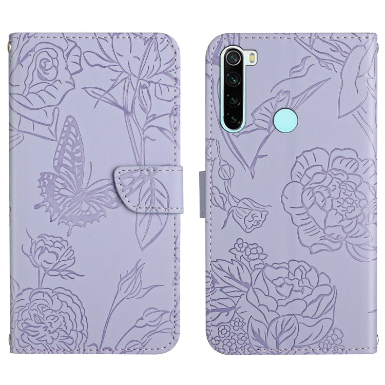 Skin Feel Butterfly Peony Embossed Leather Phone Case, For Xiaomi Redmi Note 7, For Xiaomi Redmi Note 8, For Xiaomi Redmi Note 8 Pro, For Xiaomi Redmi Note 8T, For Xiaomi Redmi Note 9 4G, For Xiaomi Redmi Note 9 5G, For Xiaomi Redmi Note 9 Pro         ...