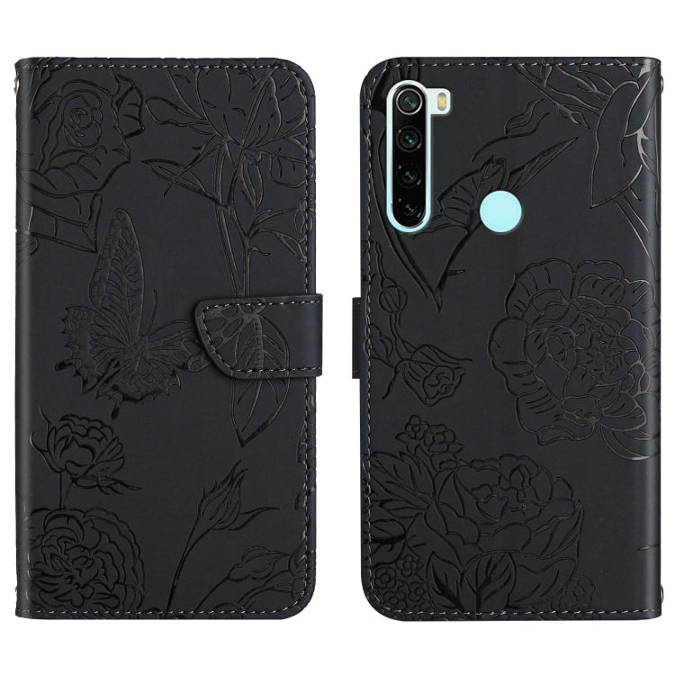 Skin Feel Butterfly Peony Embossed Leather Phone Case, For Xiaomi Redmi Note 7, For Xiaomi Redmi Note 8, For Xiaomi Redmi Note 8 Pro, For Xiaomi Redmi Note 8T, For Xiaomi Redmi Note 9 4G, For Xiaomi Redmi Note 9 5G, For Xiaomi Redmi Note 9 Pro         ...