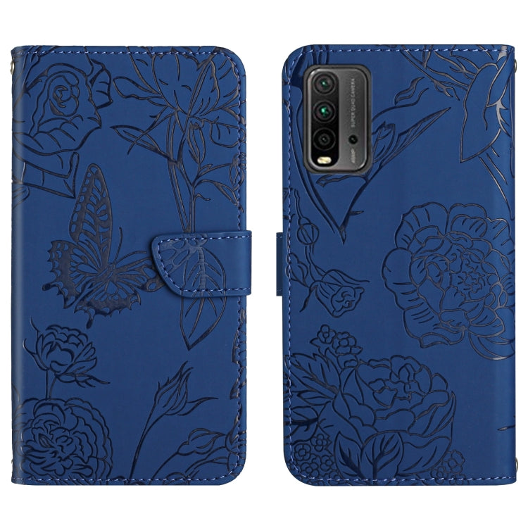 Skin Feel Butterfly Peony Embossed Leather Phone Case, For Xiaomi Redmi Note 7, For Xiaomi Redmi Note 8, For Xiaomi Redmi Note 8 Pro, For Xiaomi Redmi Note 8T, For Xiaomi Redmi Note 9 4G, For Xiaomi Redmi Note 9 5G, For Xiaomi Redmi Note 9 Pro         ...