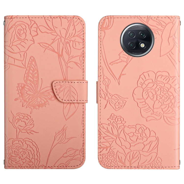 Skin Feel Butterfly Peony Embossed Leather Phone Case, For Xiaomi Redmi Note 7, For Xiaomi Redmi Note 8, For Xiaomi Redmi Note 8 Pro, For Xiaomi Redmi Note 8T, For Xiaomi Redmi Note 9 4G, For Xiaomi Redmi Note 9 5G, For Xiaomi Redmi Note 9 Pro         ...
