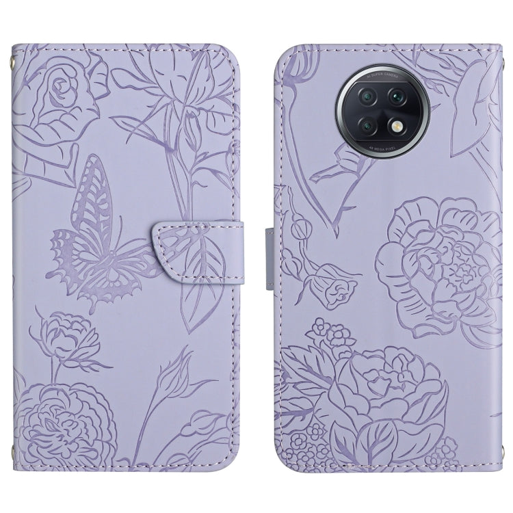 Skin Feel Butterfly Peony Embossed Leather Phone Case, For Xiaomi Redmi Note 7, For Xiaomi Redmi Note 8, For Xiaomi Redmi Note 8 Pro, For Xiaomi Redmi Note 8T, For Xiaomi Redmi Note 9 4G, For Xiaomi Redmi Note 9 5G, For Xiaomi Redmi Note 9 Pro         ...