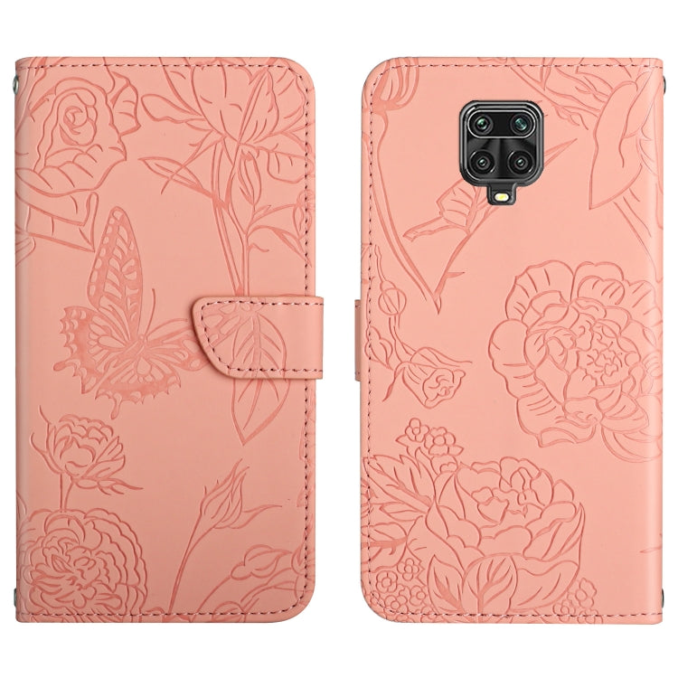 Skin Feel Butterfly Peony Embossed Leather Phone Case, For Xiaomi Redmi Note 7, For Xiaomi Redmi Note 8, For Xiaomi Redmi Note 8 Pro, For Xiaomi Redmi Note 8T, For Xiaomi Redmi Note 9 4G, For Xiaomi Redmi Note 9 5G, For Xiaomi Redmi Note 9 Pro         ...