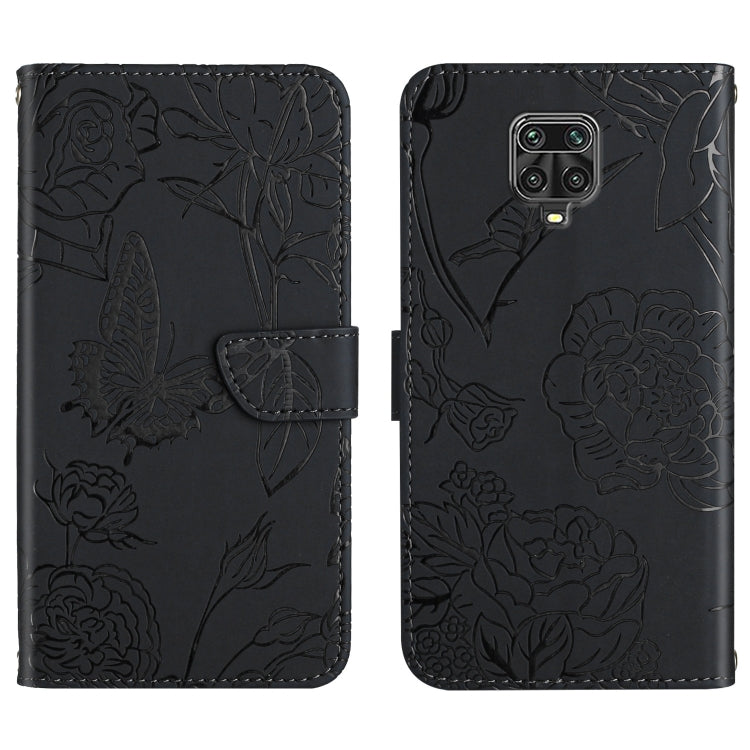 Skin Feel Butterfly Peony Embossed Leather Phone Case, For Xiaomi Redmi Note 7, For Xiaomi Redmi Note 8, For Xiaomi Redmi Note 8 Pro, For Xiaomi Redmi Note 8T, For Xiaomi Redmi Note 9 4G, For Xiaomi Redmi Note 9 5G, For Xiaomi Redmi Note 9 Pro         ...